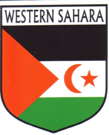 Image 1 of Western Sahara Flag Country Flag Western Sahara Decals Stickers Set of 3