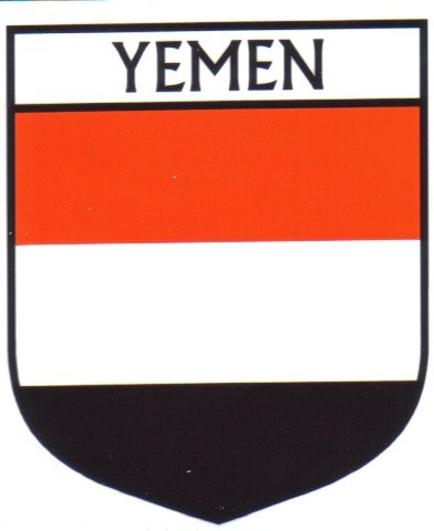Image 1 of Yemen Flag Country Flag Yemen Decals Stickers Set of 3