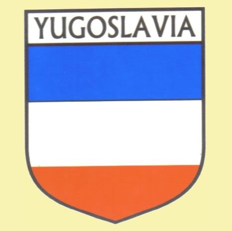 Image 0 of Yugoslavia Flag Country Flag Yugoslavia Decals Stickers Set of 3