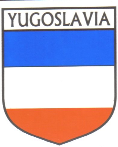 Image 1 of Yugoslavia Flag Country Flag Yugoslavia Decal Sticker