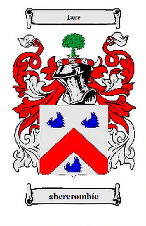Image 0 of Abercrombie Coat of Arms Surname Print Abercrombie Family Crest Print