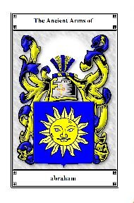 Image 2 of Abraham Coat of Arms Surname Print Abraham Family Crest Print