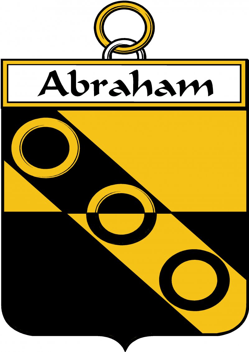 Image 3 of Abraham Coat of Arms Surname Print Abraham Family Crest Print