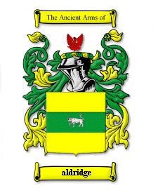 Image 0 of Aldridge Coat of Arms Surname Print Aldridge Family Crest Print