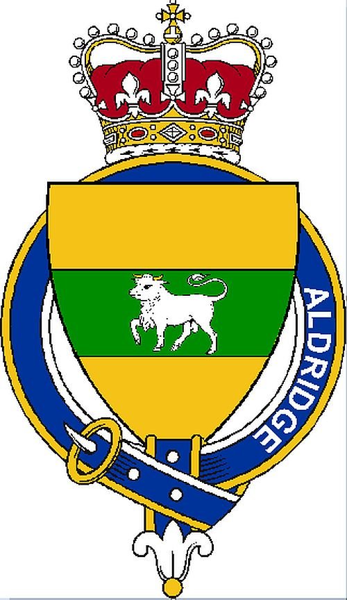 Image 1 of Aldridge Coat of Arms Surname Print Aldridge Family Crest Print