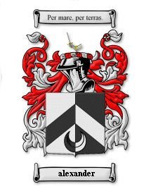 Image 0 of Alexander Coat of Arms Surname Print Alexander Family Crest Print