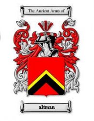 Altman Coat of Arms Surname Print Altman Family Crest Print