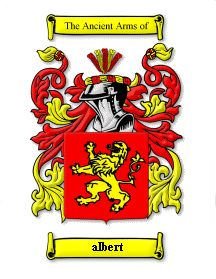 Image 1 of Albert Coat of Arms Surname Print Albert Family Crest Print