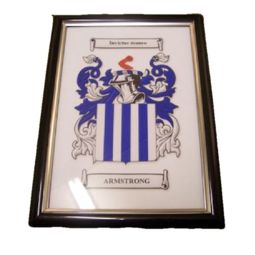 Image 1 of Armstrong Coat of Arms Armstrong Family Crest Framed Print