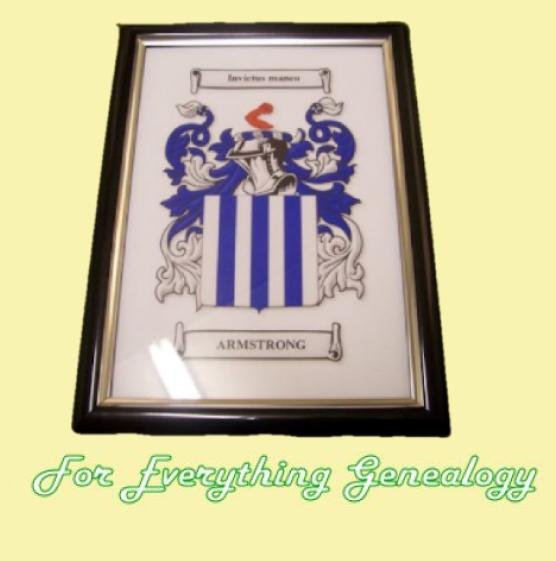 Image 0 of Armstrong Coat of Arms Armstrong Family Crest Framed Print