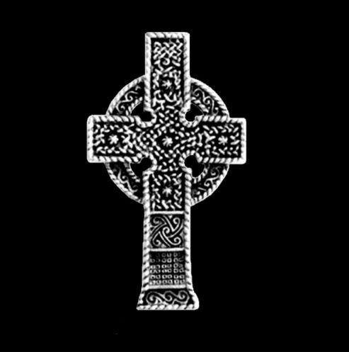 Image 0 of Ahenny Irish Celtic Cross Sterling Silver Celtic Cross Pendant