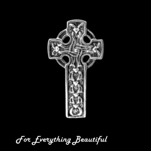 Image 0 of Ballaugh Irish Celtic Cross Sterling Silver Celtic Cross 