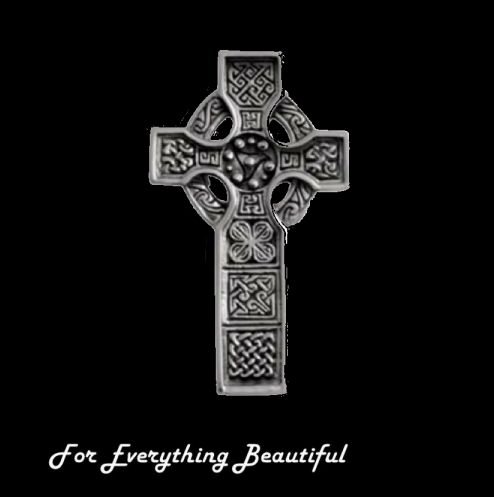 Image 0 of Duleek Celtic Cross Sterling Silver Celtic Cross