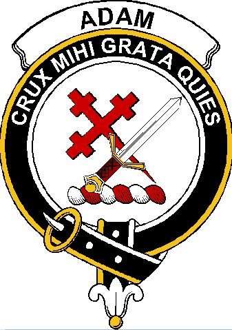 Image 0 of Adam Clan Badge Print Adam Scottish Clan Crest Badge