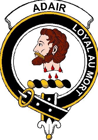 Image 0 of Adair Clan Badge Print Adair Scottish Clan Crest Badge