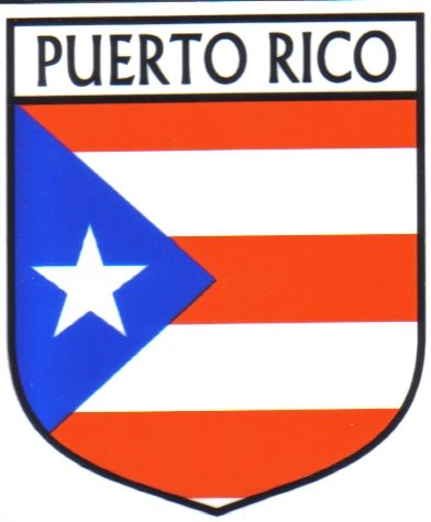 Image 1 of Puerto Rico Flag Country Flag Puerto Rico Decals Stickers Set of 3