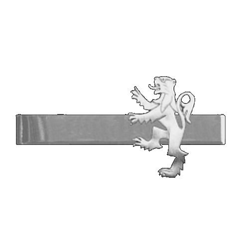Image 1 of Rampant Lion Design Antiqued Mens Sterling Silver Tie Bar
