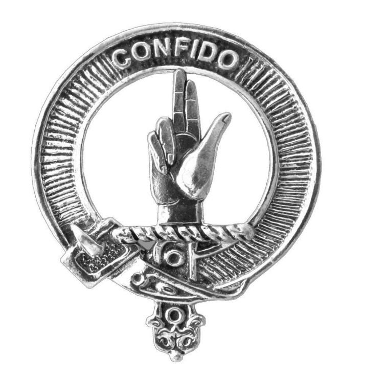 Image 1 of Boyd Clan Cap Crest Sterling Silver Clan Boyd Badge