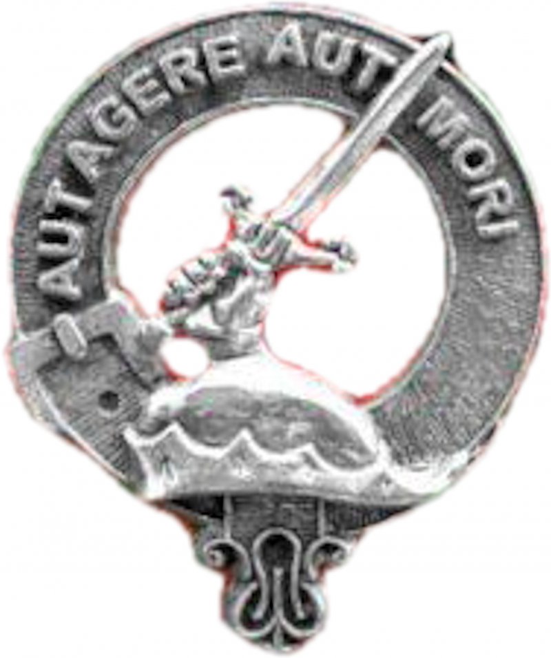 Image 1 of Barclay Clan Cap Crest Small Silver Clan Badge