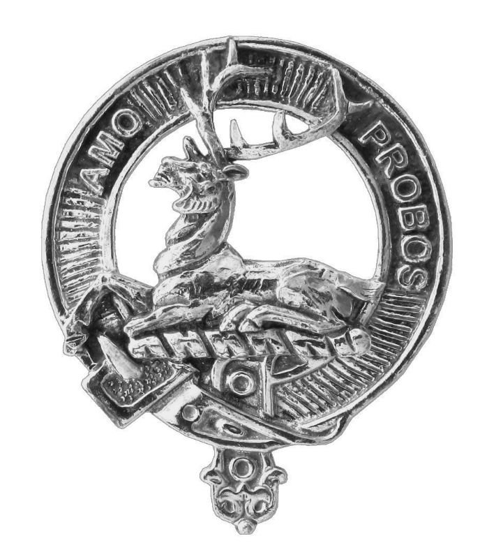 Image 1 of Blair Clan Cap Crest Sterling Silver Clan Blair Badge