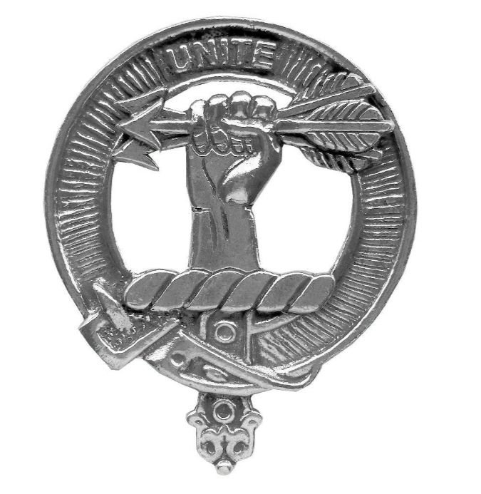 Image 1 of Brodie Clan Cap Crest Stylish Pewter Clan Brodie Badge