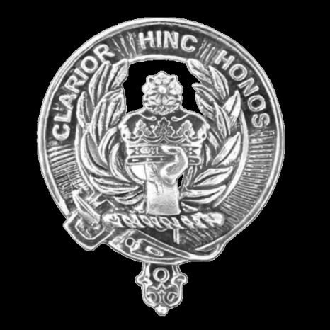 Image 0 of Buchanan Clan Cap Crest Sterling Silver Clan Buchanan Badge
