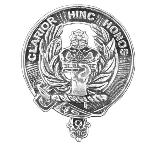 Image 1 of Buchanan Clan Cap Crest Sterling Silver Clan Buchanan Badge