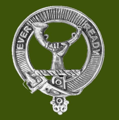 Image 0 of Burns Clan Cap Crest Stylish Pewter Clan Burns Badge