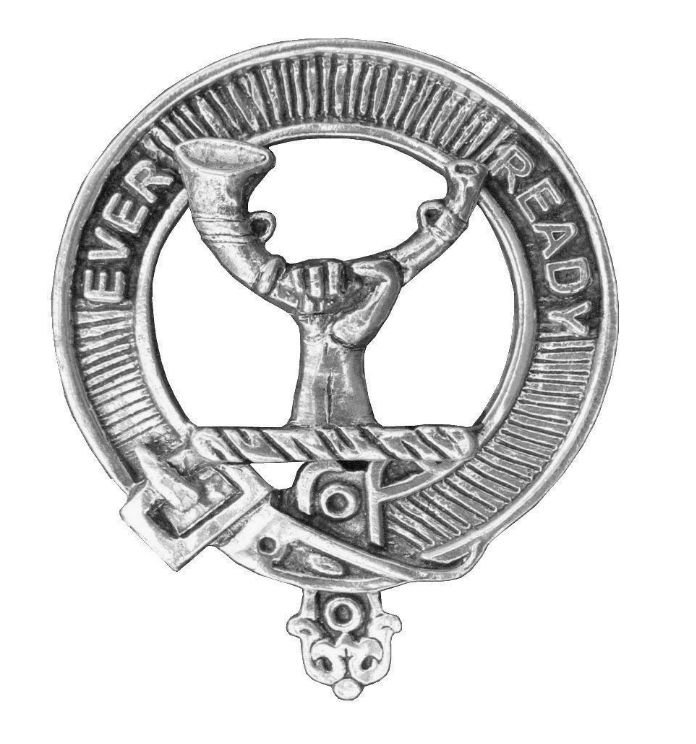 Image 1 of Burns Clan Cap Crest Stylish Pewter Clan Burns Badge