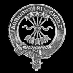 Cameron Clan Cap Crest Sterling Silver Clan Cameron Badge