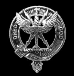 Carnegie Clan Cap Crest Sterling Silver Clan Carnegie Badge