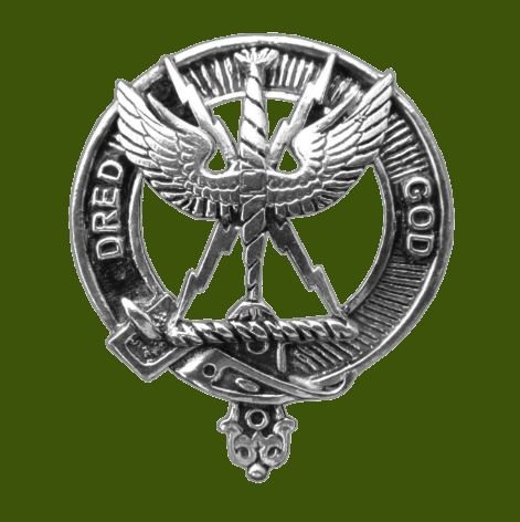 Image 0 of Carnegie Clan Cap Crest Stylish Pewter Clan Carnegie Badge