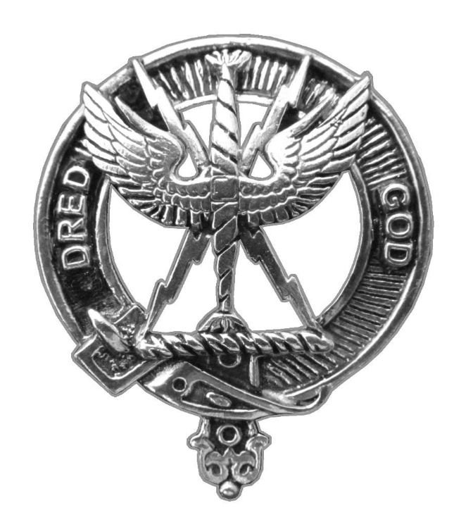 Image 1 of Carnegie Clan Cap Crest Stylish Pewter Clan Carnegie Badge