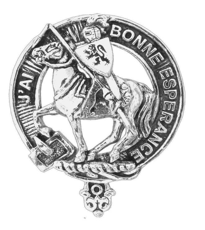 Image 1 of Craig Clan Cap Crest Sterling Silver Clan Craig Badge