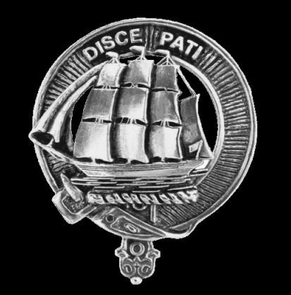 Image 0 of Duncan Clan Cap Crest Sterling Silver Clan Duncan Badge
