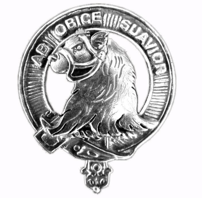 Image 1 of Galbraith Clan Cap Crest Sterling Silver Clan Gabraith Badge