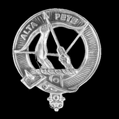 Image 0 of Fletcher Clan Cap Crest Sterling Silver Clan Fletcher Badge