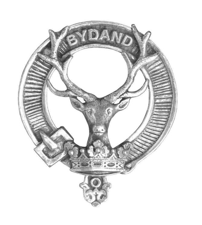 Image 1 of Gordon Clan Cap Crest Sterling Silver Clan Gordon Badge
