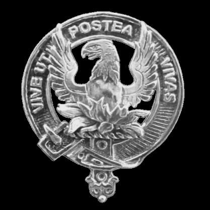 Image 0 of Johnston Caskieben Clan Cap Crest Sterling Silver Clan Johnston Casieben Badge