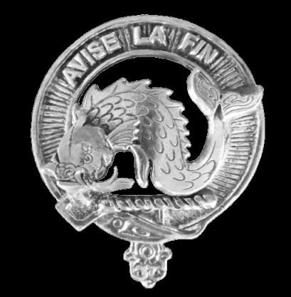 Image 0 of Kennedy Clan Cap Crest Sterling Silver Clan Kennedy Badge