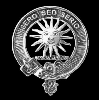 Image 0 of Kerr Clan Cap Crest Sterling Silver Clan Kerr Badge