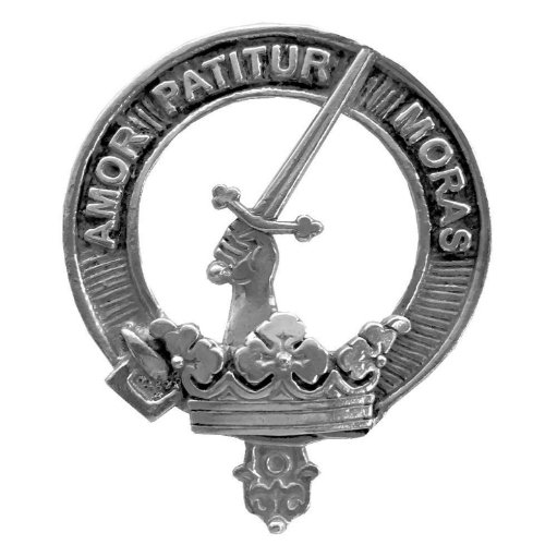 Image 1 of Lumsden Clan Cap Crest Sterling Silver Clan Lumsden Badge