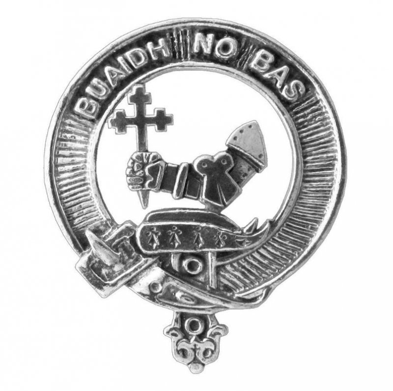 Image 1 of MacDougall Clan Cap Crest Sterling Silver Clan MacDougall Badge