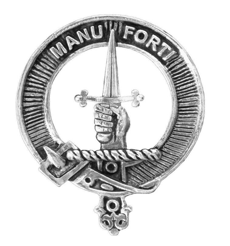 Image 1 of Mackay Clan Cap Crest Sterling Silver Clan Mackay Badge