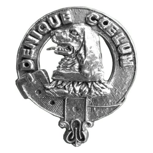 Image 1 of Melville Clan Cap Crest Sterling Silver Clan Melville Badge