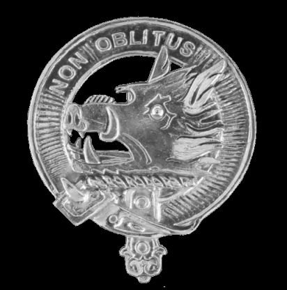 Image 0 of MacTavish Clan Cap Crest Sterling Silver Clan MacTavish Badge