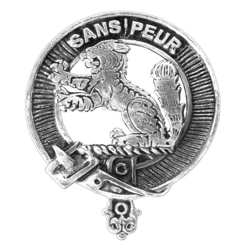 Image 1 of Sutherland Clan Cap Crest Sterling Silver Clan Sutherland Badge