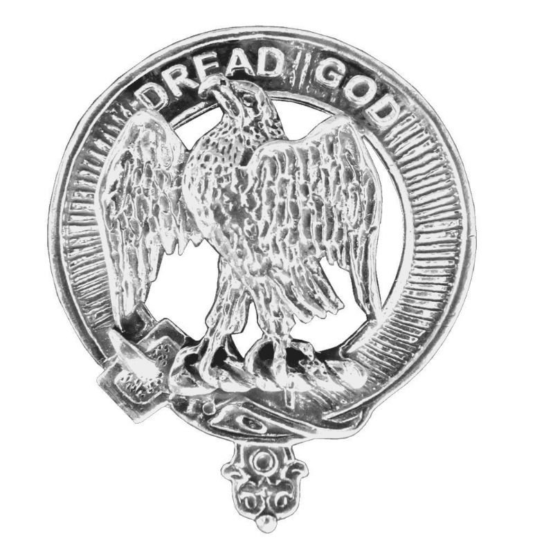 Image 1 of Munro Clan Cap Crest Stylish Pewter Clan Munro Badge