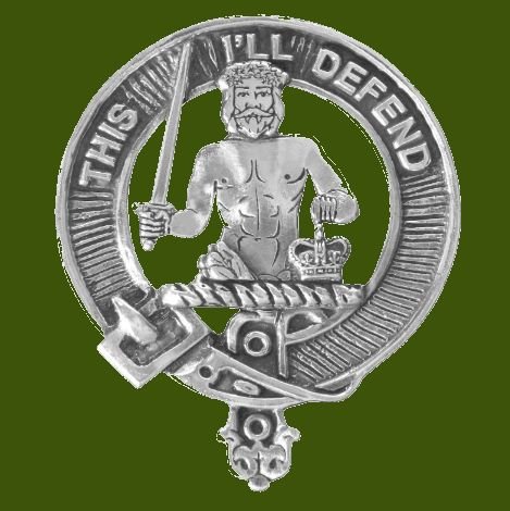 Image 0 of MacFarlane Clan Cap Crest Stylish Pewter Clan MacFarlane Badge