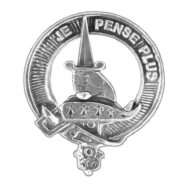 Image 1 of Erskine Clan Cap Crest Stylish Pewter Clan Erskine Badge